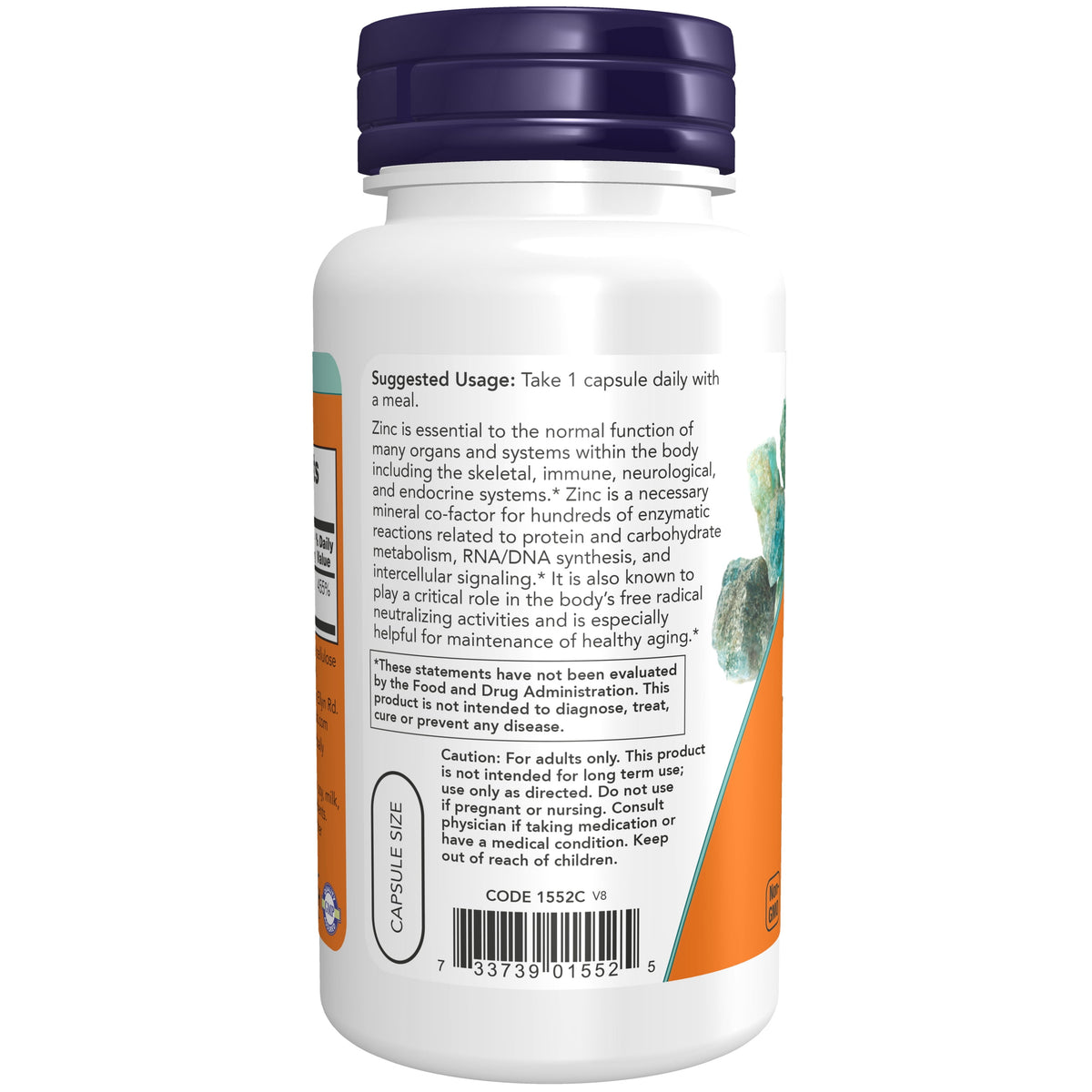 NOW Supplements, Zinc Picolinate 50 mg, Supports Enzyme Functions, Immune Support, 120 Veg Capsules