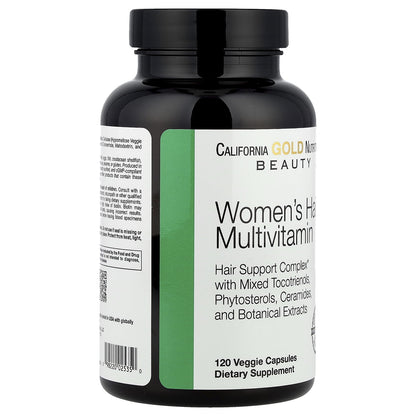 California Gold Nutrition Beauty, Women's Hair Multivitamin, 120 Veggie Capsules