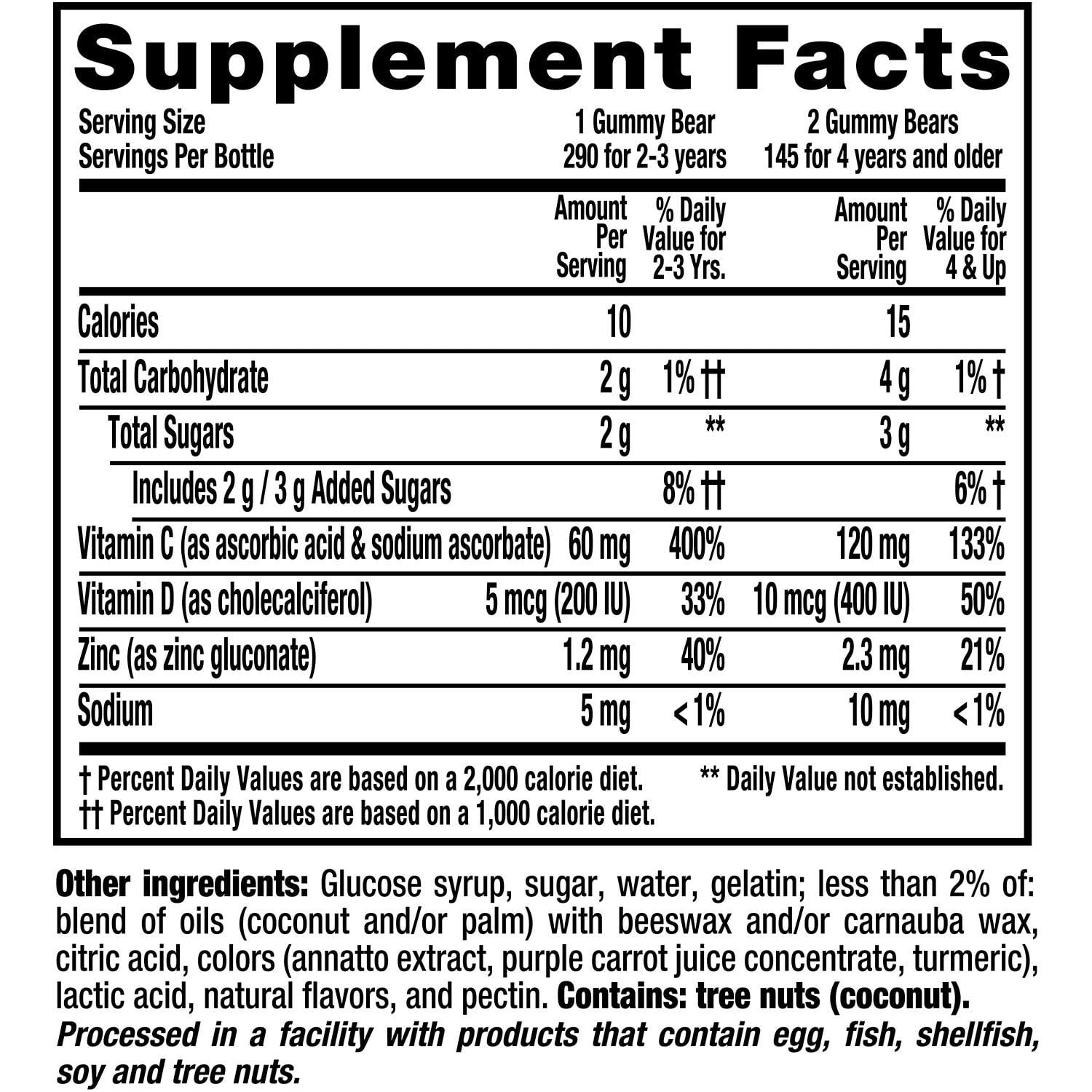 Lil Critters Immune C Plus Zinc 290 CT