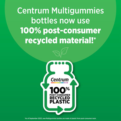 Centrum Multigummies Mens 50 Plus Gummy Multivitamin With Vitamin A, B, C, D & E, Assorted Fruit, 140 Count