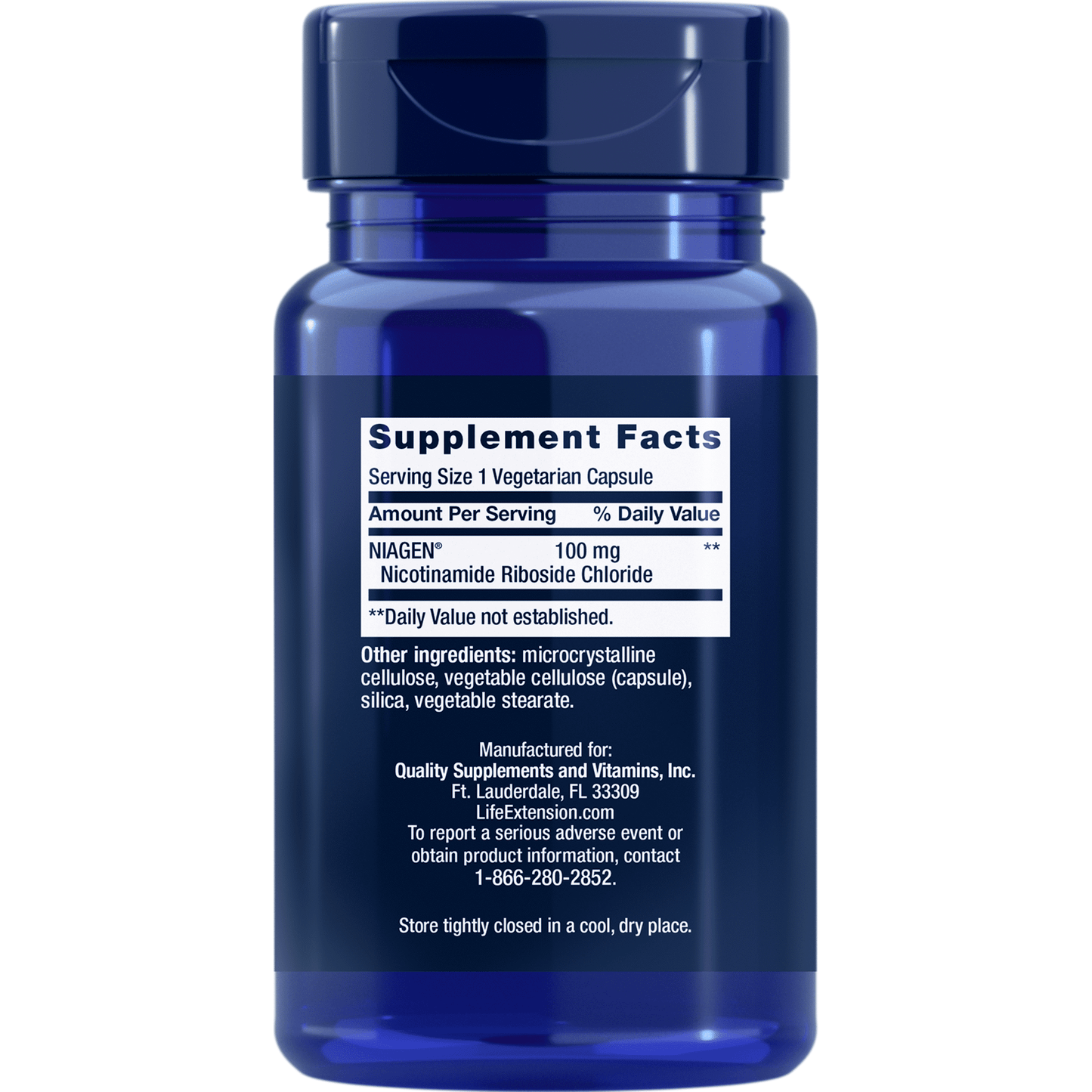 Life Extension NAD+ Cell Regenerator Nicotinamide Riboside, 30 Vegetarian Capsules